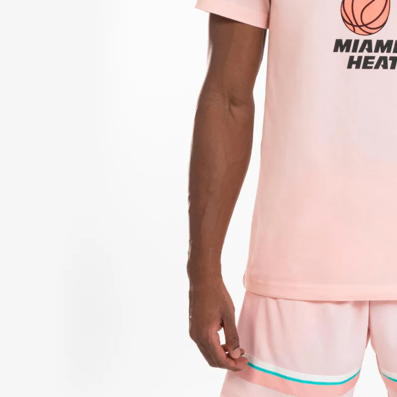 DECATHLON x NBA Heat Team T Shirt Unisex Pearl Pink-3