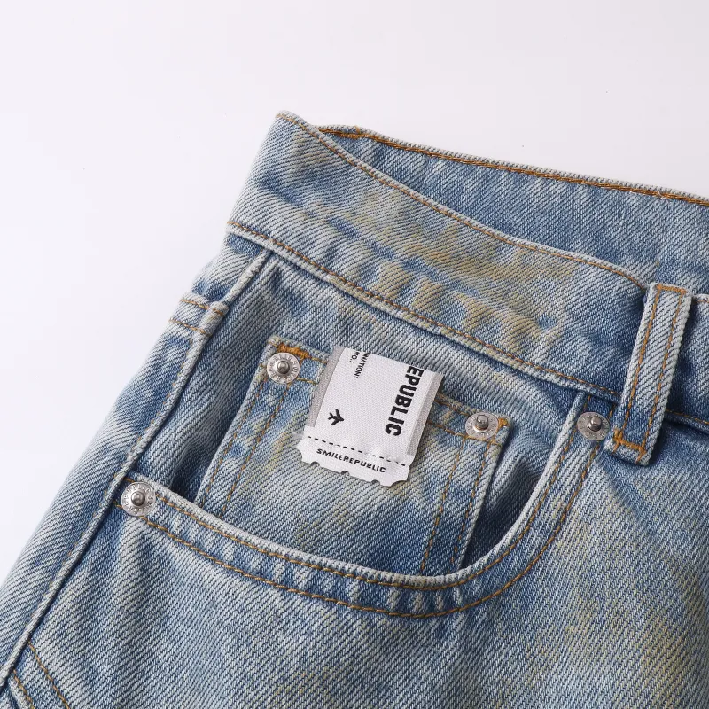 SMILEREPUBLIC Jeans Unisex Denim Blue-5