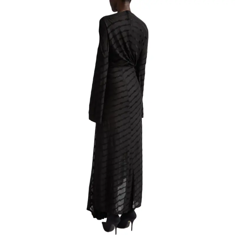 Balenciaga SS23 Long-Sleeved Dresses Women's Black-4