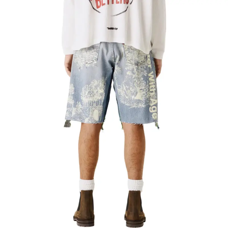 Better With Age Teresa Double Wide Denim Short-1