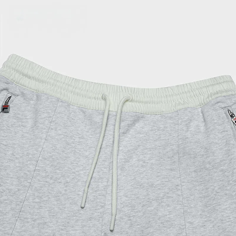 FILA FUSION x FACETASM Knitted Sweatpants Men's Silver Flower Gray-2