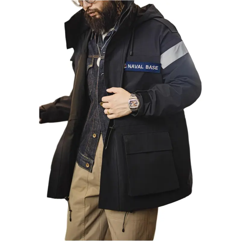 MADEN Jackets & Coats Men's Marine Blue-3