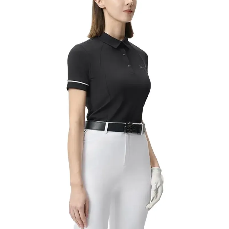 FILA Golf Series Polo Shirts Women's Black-5