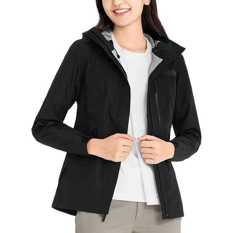 THE NORTH FACE City Outdoor Collection Waterproof And Windproof To Keep Warm Windbreaker Jacket Women's Black-1