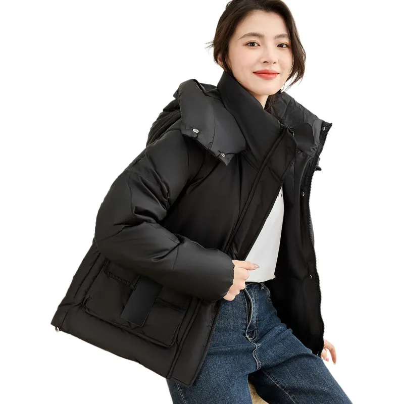 CARBAMMI Puffer Jacket Women's Black-3