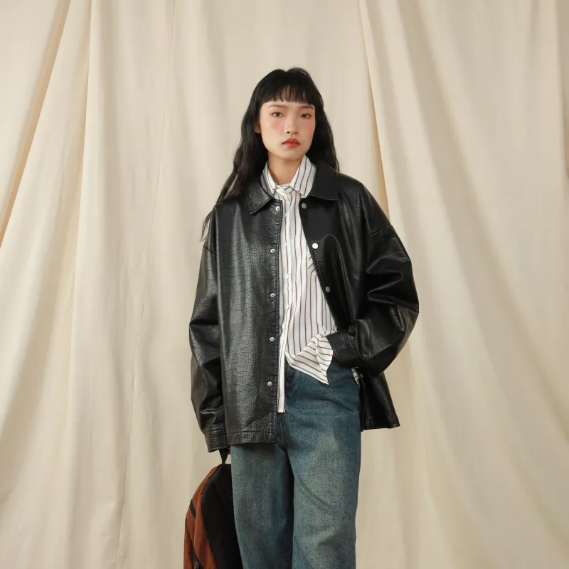 FLOAT Leather Jackets Unisex-5