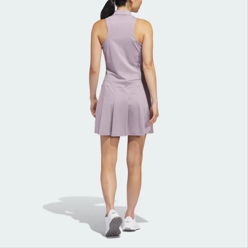 Adidas Ultimate365 Tour Pleated Dress Sleeveless Dress Women's Light Purple-5