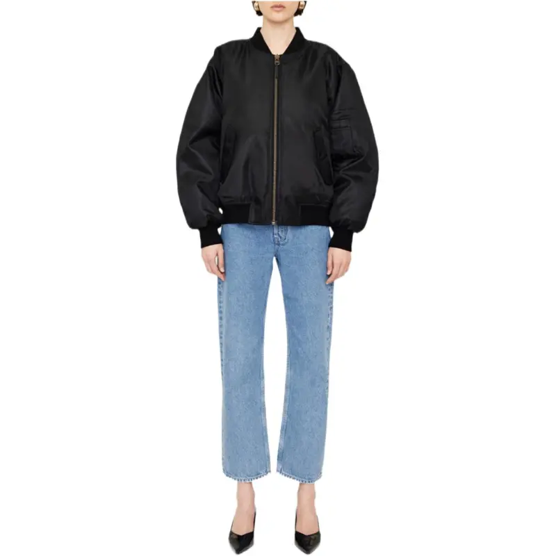 Anine Bing Leon Zipped Bomber Jacket-2