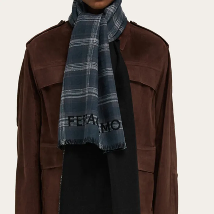 Ferragamo Tartan Wool Scarf-2