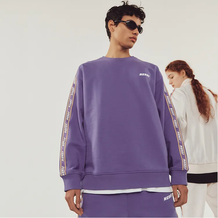 NERDY SS21 Sweatshirt Unisex Purple-1