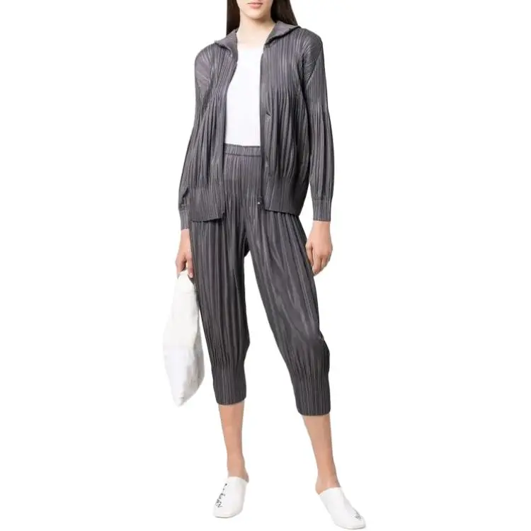 PLEATS PLEASE ISSEY MIYAKE Jackets Women's Gray-4
