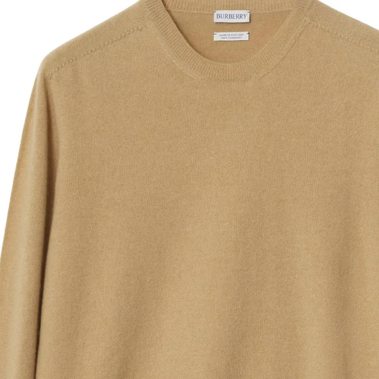 Burberry Logo embroidered Cashmere Jumper-4