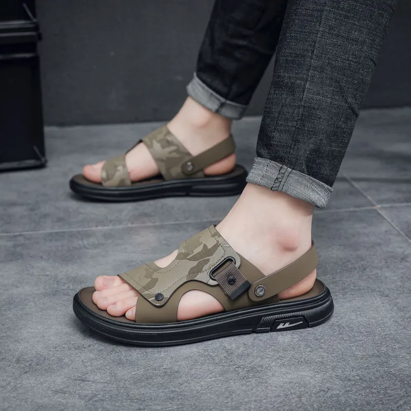 Warrior Beach Sandals Men's Green-4