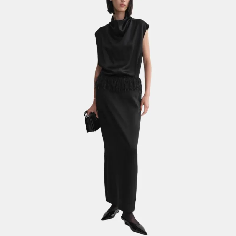 TOTEME Fringed Maxi Skirt-1