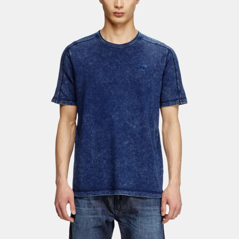 DIESEL Denim Look Crewneck T Shirt-2