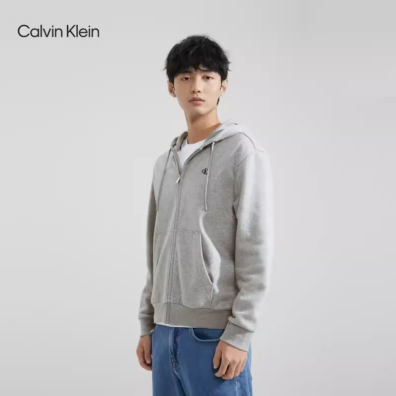 CALVIN KLEIN Sweatshirt Men's Coconut Gray-5