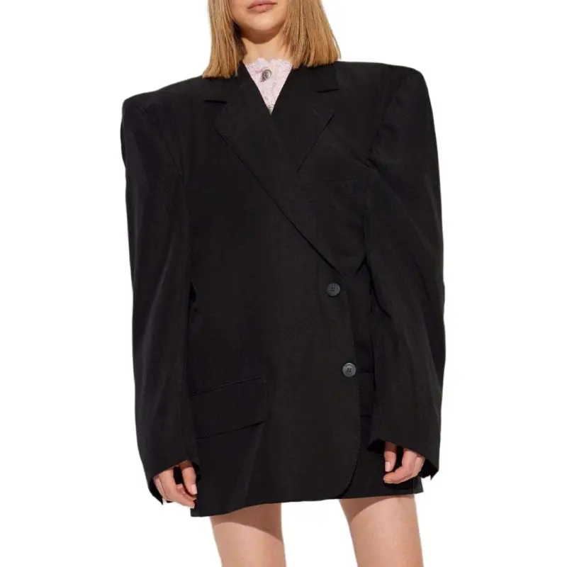 Balenciaga Single Breasted Jacket 'Black'-1