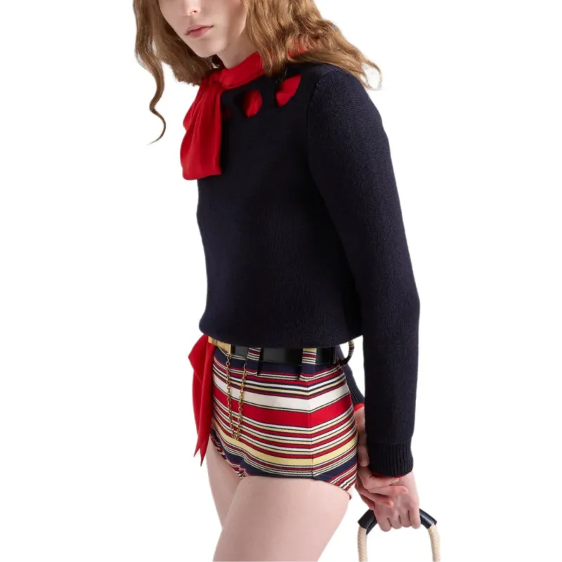 PRADA Cotton Boat neck Sweater-3
