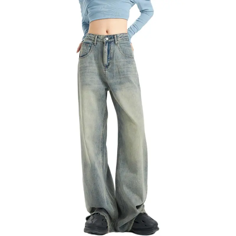 Kazakhstan Jeans Women's Washed Blue-5