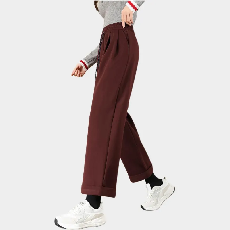 TERRE BLEUE Casual Pants Women's Red-2
