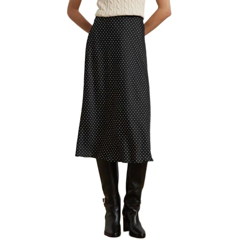 LAUREN RALPH LAUREN SS25 Casual Long Skirt Women's Black-1