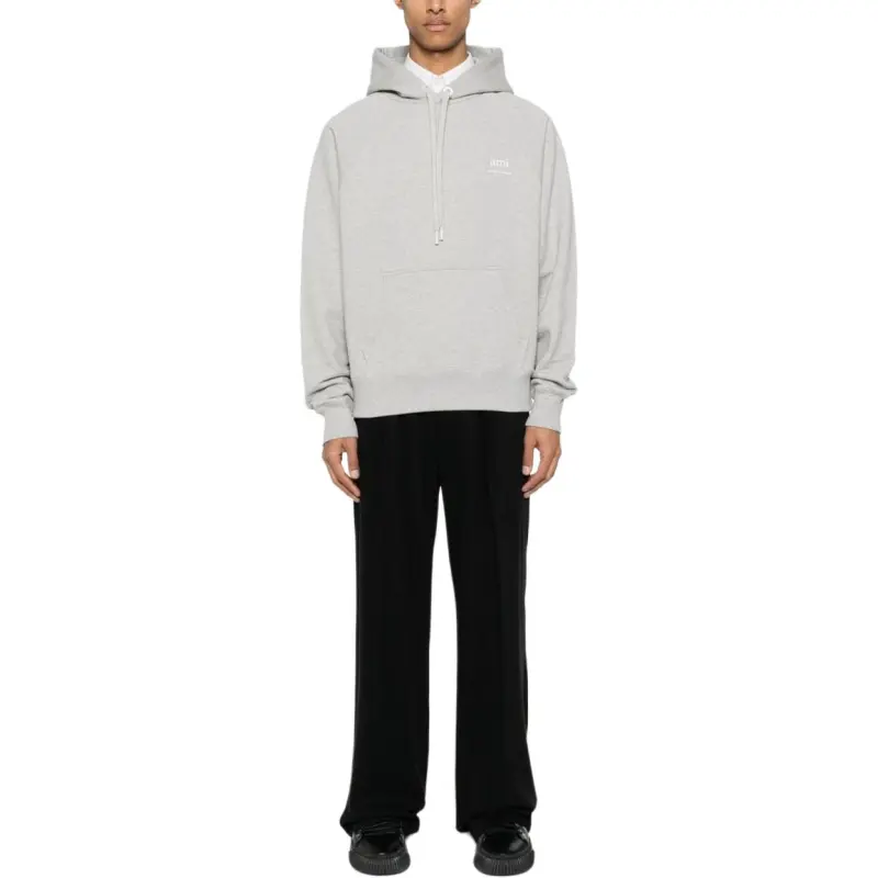 AMIPARIS Paris Ami De Coeur Logo Printed Drawstring Hoodie-4