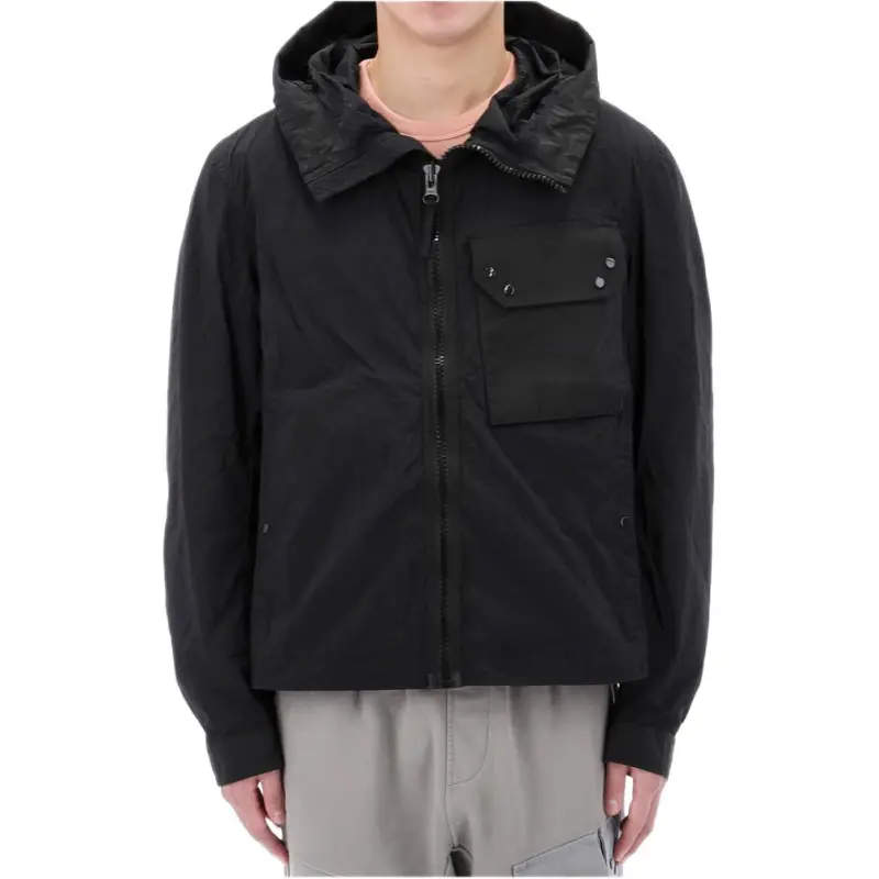 TEN C Mid Layer Zipped Hooded Jacket-2