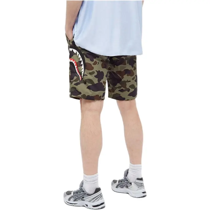 Bape 1st Camo Side Shark Beach Shorts-5