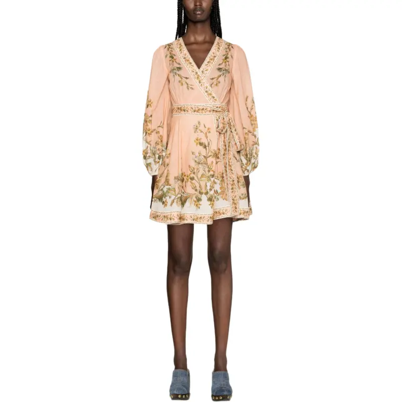 Zimmermann Chintz Wrapped Mini Dress-1