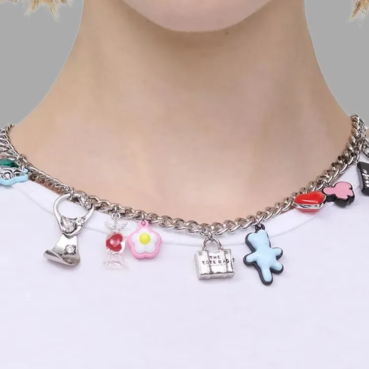 MARC JACOBS The Sticker Charm Necklace-2