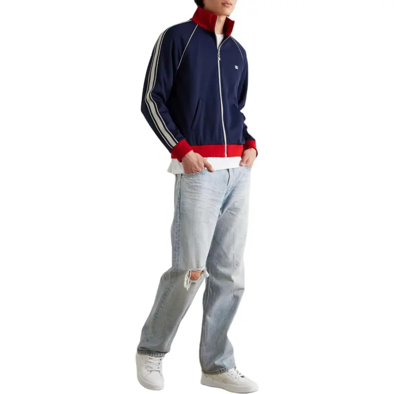 CELINE Triomphe Tracksuit Jacket In Double Face Jersey-2
