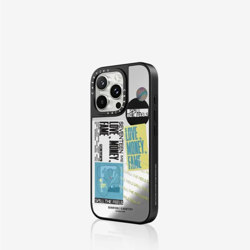 CASETIFY TPU+PC Material Patchwork Label Phone Cases Compatible With IPhone 15/16 Collection Trendy-2