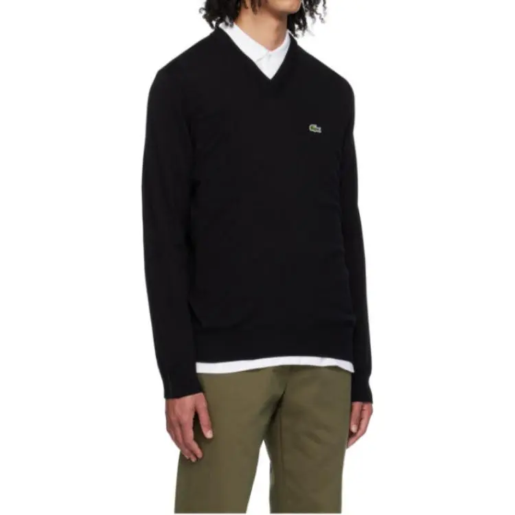 LACOSTE V neck Sweater-4