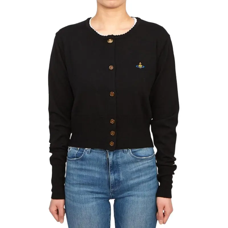 Vivienne Westwood Orb Embroidered Cropped Cardigan-3