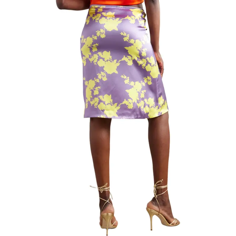 VERSACE Casual Long Skirt Women's Light Purple-2