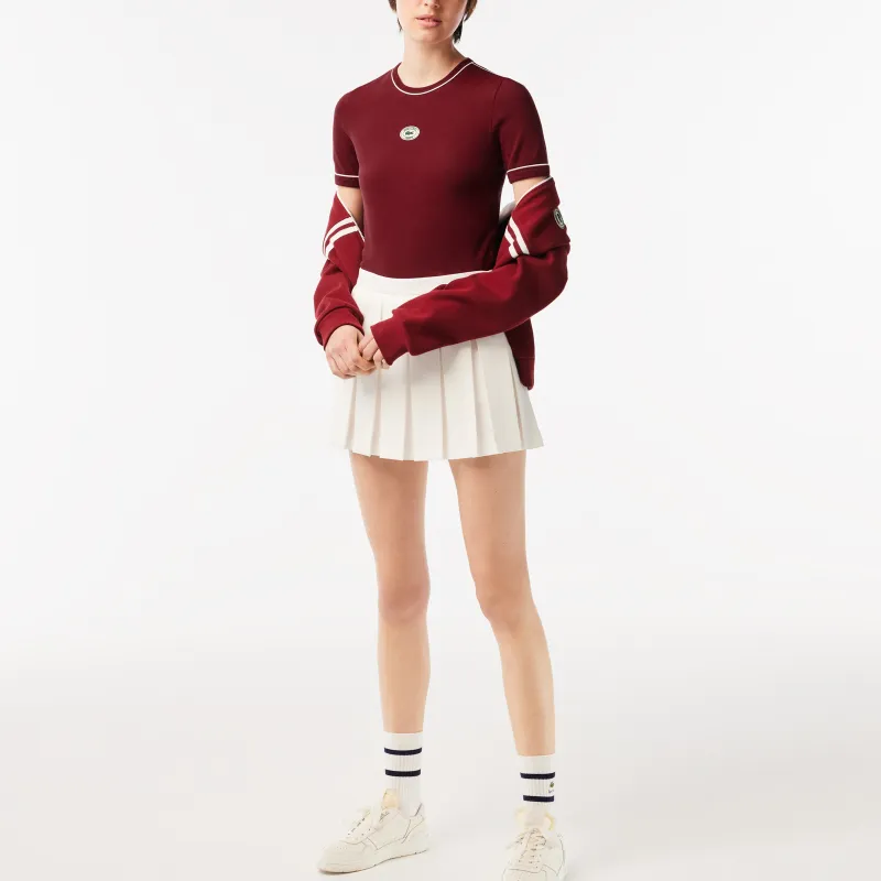 Sporty & Rich X LACOSTE T Shirts Unisex Red-3
