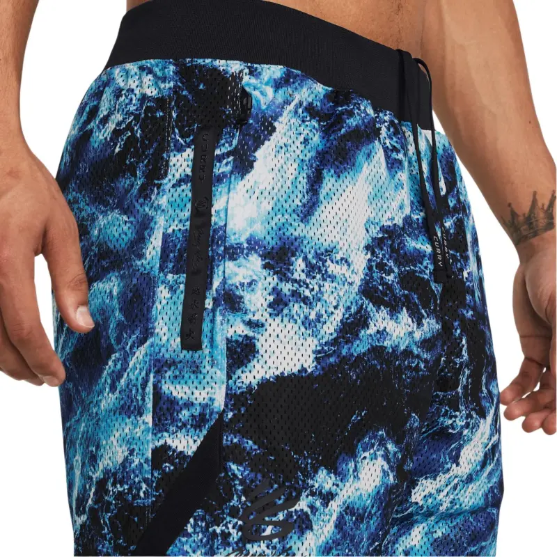 Under Armour x LIXIAOLONG LIANMINGKUAN UA Chinese New Year Sports Shorts Men's Blue-4
