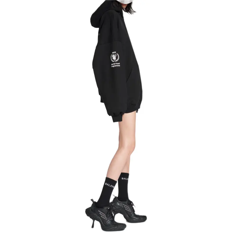 Balenciaga Sweatshirt Loose Fit Unisex Black-5