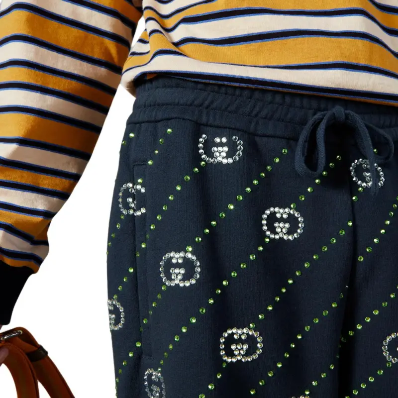 GUCCI Interlocking G Embellished Shorts-4
