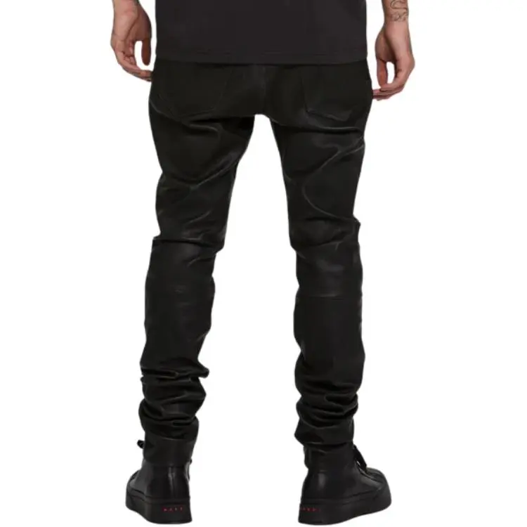 PURPLE-BRAND Stretch Leather Beauty Pants-3
