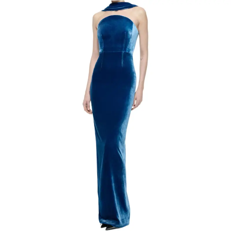 ROLAND MOURET Sleeveless Dress Women's Marine Blue-2