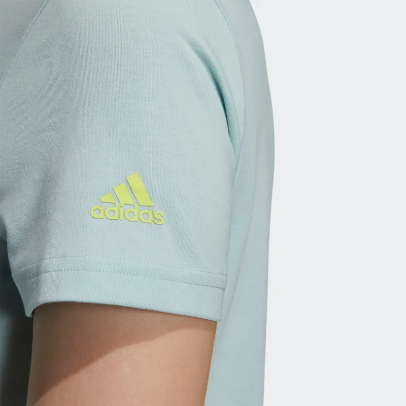 Adidas T Shirt Women's Light Green-5