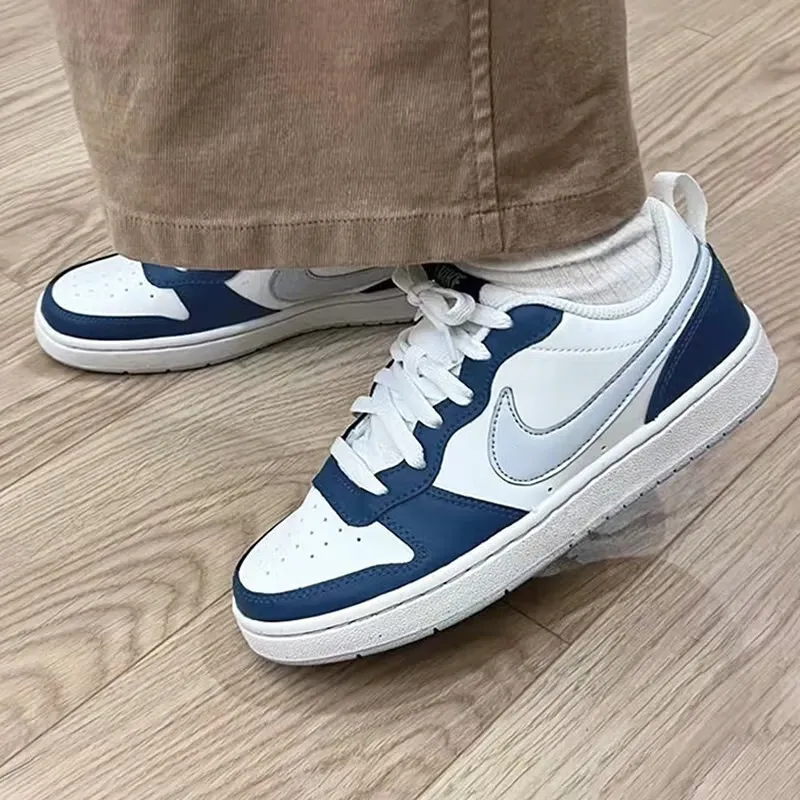 Nike Court Borough Low 2 White Valerian Blue GS-1