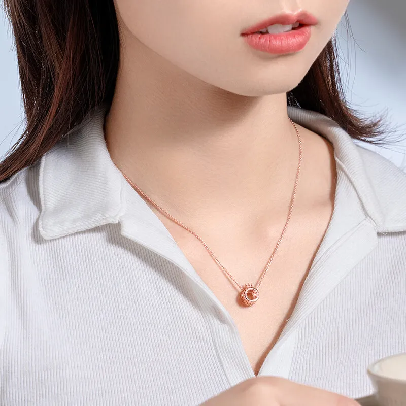 Pandora Copper Silver Alloy Necklaces Unisex-5