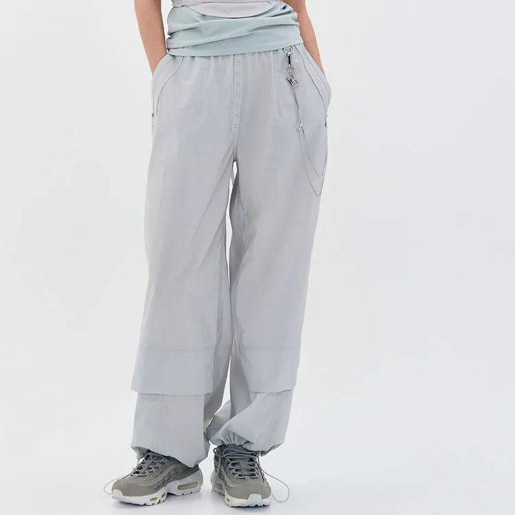 LOW CLASSIC Casual Pants Women's Silver-3