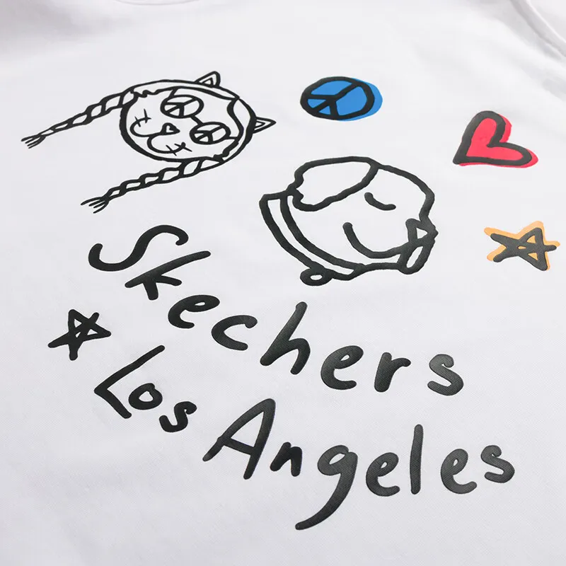 Skechers T Shirt Women's Bright White 0019-4