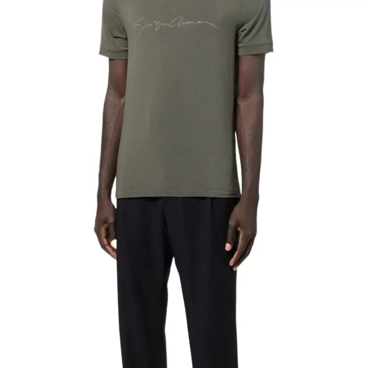 GIORGIO ARMANI T Shirts Men Green-4