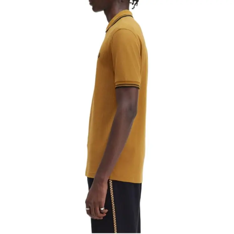 FRED PERRY Polo Shirt Men's Deep Caramel-3