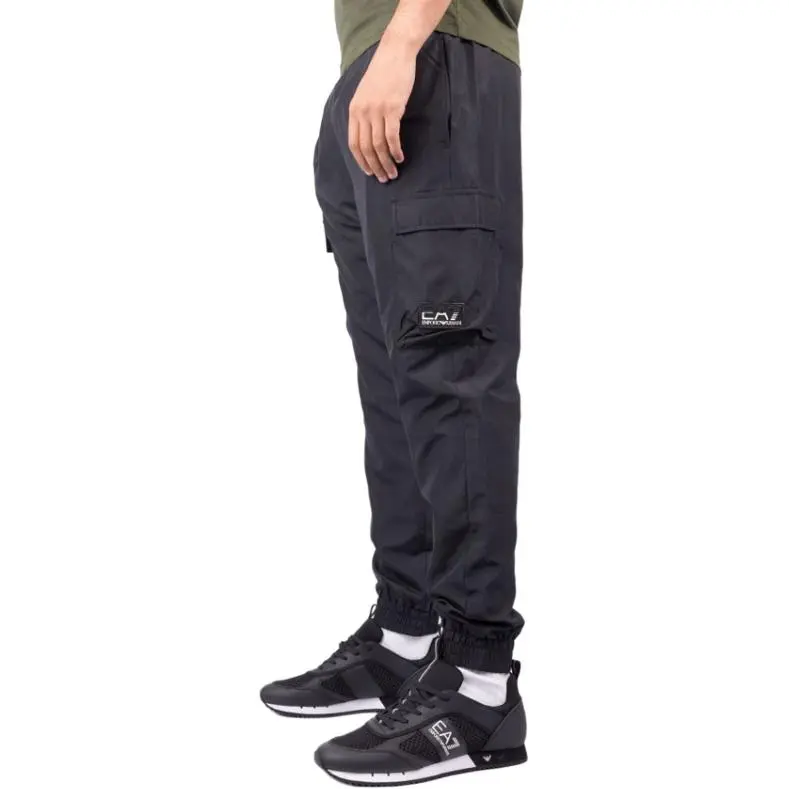 EMPORIO ARMANI Knitted Sports Pants Men's Black-4
