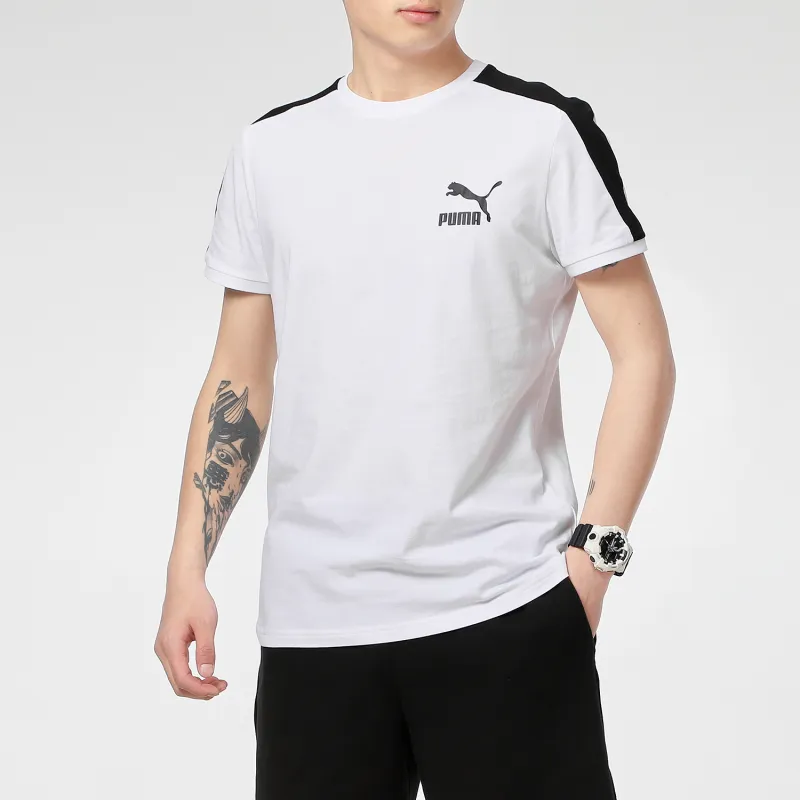 PUMA Squad T Shirts Men White-4